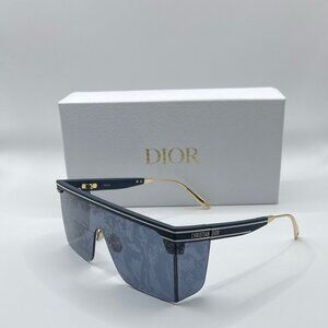 New Christian Dior Dior Club M1U Geometric Sunglasses | Matte Blue | Never worn